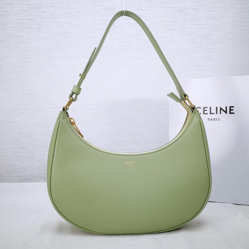 Celine Shoulder Handbag 193952 (193953) Full leather green